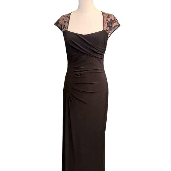 Lauren Ralph Lauren Black Evening Gown Size 2 - Picture 5 of 16